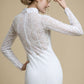 Long sleeve lace wedding dress/ Umelia