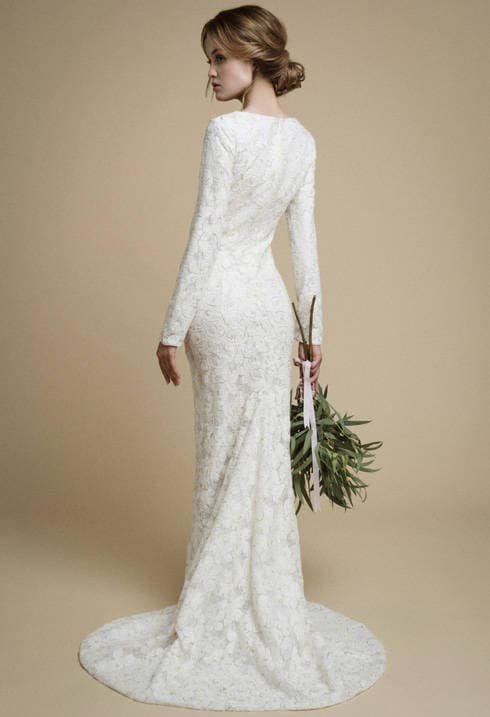 Wedding dress long sleeve/ Utta