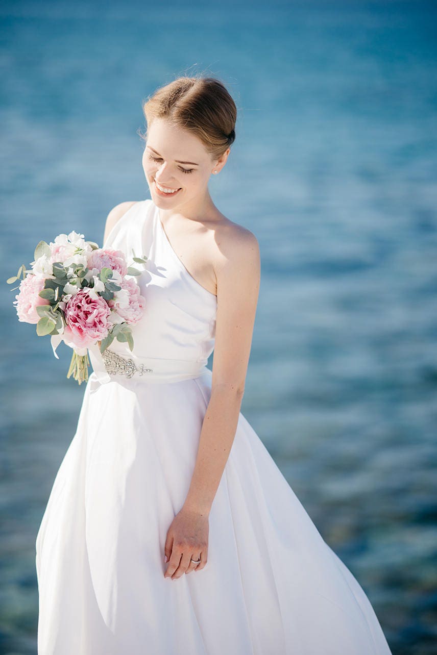 Greek wedding dress, ball,  Antique style, bohemian bridal gown /Filomena