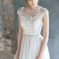 Tulle wedding dress with embroidery top // VIRINEA