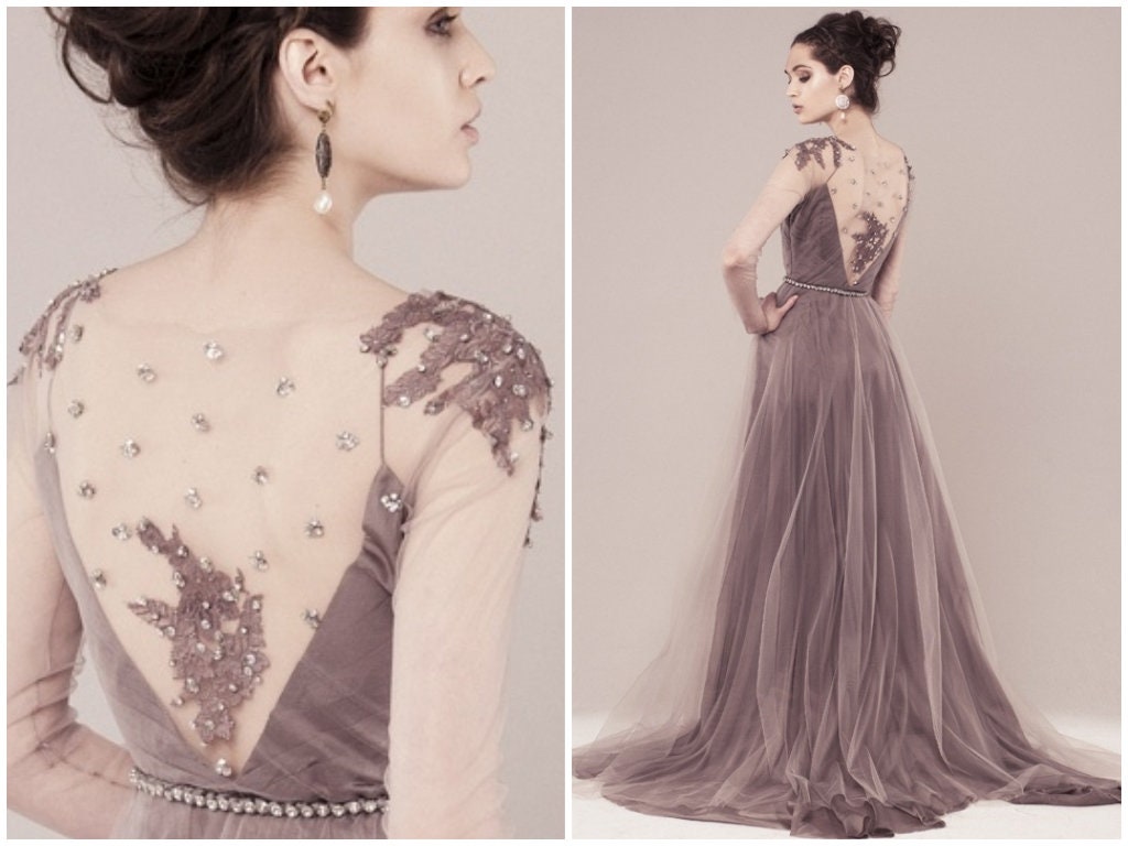 Wedding dress lace  /  Elysium