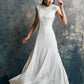 Cap sleeve wedding dress/ Skarla