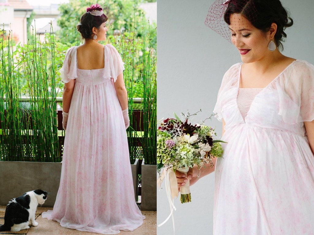 Plus size wedding dress, Maternity bridal gown/ Melody