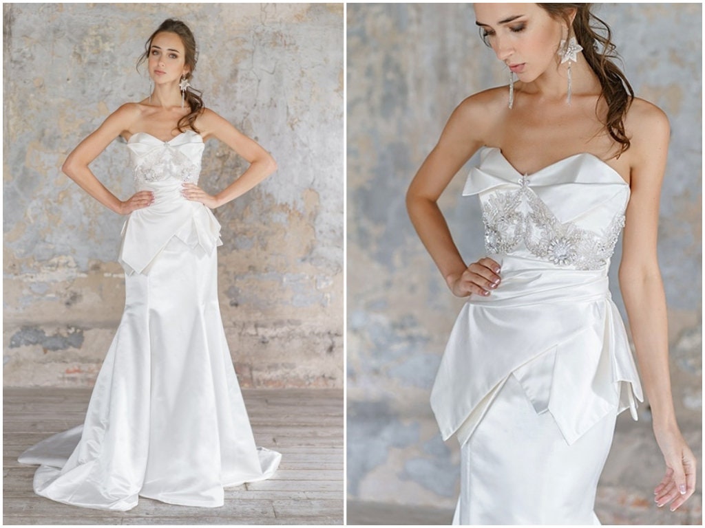 White wedding dress/ Isidora