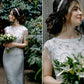 Open back simple wedding dress/ Melena