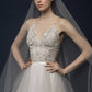Ivory-smoky wedding dress/ Almina
