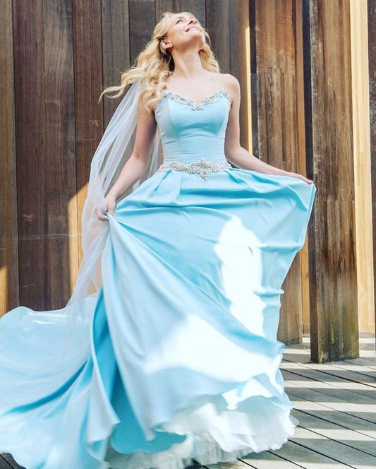 Blue wedding dress/ ALZYA