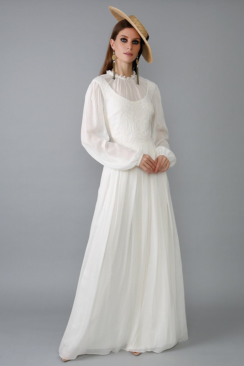 Bohemian wedding dress/ Alta