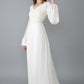 Boho wedding dress long sleeve/ Talta