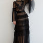 Black wedding dress lace/ Lora