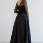 Victorian wedding dress, black wedding dress