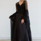 Victorian wedding dress, black wedding dress