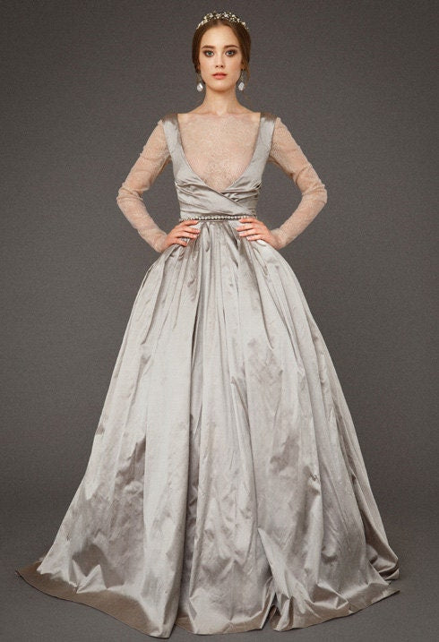 Silver wedding dress/BRIAR SILVER